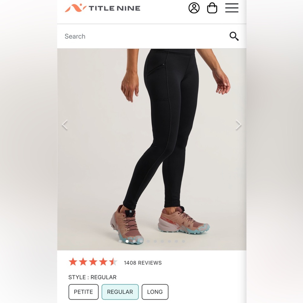 Title Nine Crash Fleece Lined Tights